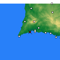 Nearby Forecast Locations - Lagos - Map