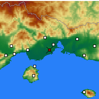 Nearby Forecast Locations - Abdera - Map