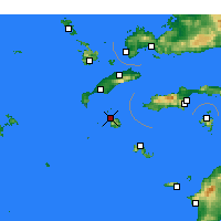 Nearby Forecast Locations - Mandraki - Map