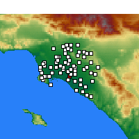 Nearby Forecast Locations - Los Alamitos - Map
