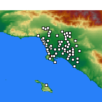 Nearby Forecast Locations - Torrance - Map