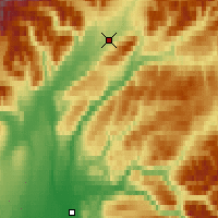 Nearby Forecast Locations - Chulitna - Map