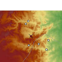 Nearby Forecast Locations - Barberton - Map