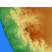 Nearby Forecast Locations - Kamieskroon - Map