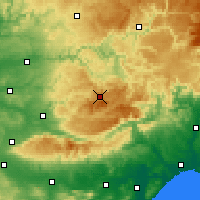 Nearby Forecast Locations - Lacaune - Map