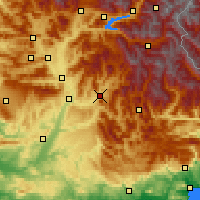 Nearby Forecast Locations - Digne-les-Bains - Map