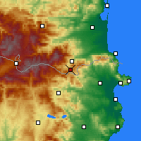 Nearby Forecast Locations - Saint-Laurent-de-Cerdans - Map