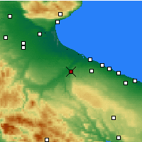 Nearby Forecast Locations - Canosa di Puglia - Map