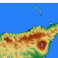 Nearby Forecast Locations - Sant'Agata di Militello - Map