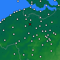 Nearby Forecast Locations - Zomergem - Map