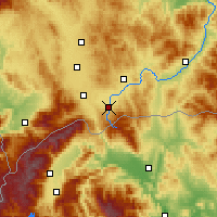 Nearby Forecast Locations - Vitina - Map