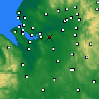 Nearby Forecast Locations - Warrington - Map