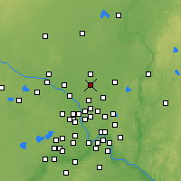 Nearby Forecast Locations - Ham Lake - Map