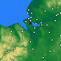 Nearby Forecast Locations - Bebington - Map