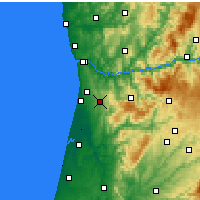 Nearby Forecast Locations - São João da Madeira - Map
