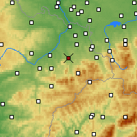 Nearby Forecast Locations - Frýdek-Místek - Map