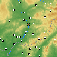 Nearby Forecast Locations - Otrokovice - Map
