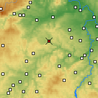 Nearby Forecast Locations - Rakovník - Map