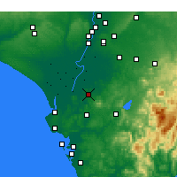 Nearby Forecast Locations - Lebrija - Map