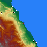 Nearby Forecast Locations - Izberbash - Map