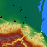 Nearby Forecast Locations - Kizilyurt - Map