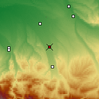 Nearby Forecast Locations - Labinsk - Map