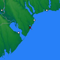 Nearby Forecast Locations - Chornomorsk - Map