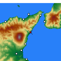 Nearby Forecast Locations - Taormina - Map