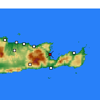 Nearby Forecast Locations - Agios Nikolaos - Map