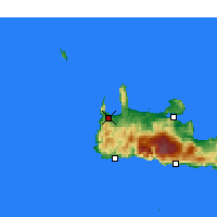 Nearby Forecast Locations - Kissamos - Map