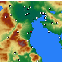 Nearby Forecast Locations - Korinos - Map