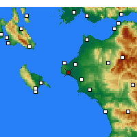 Nearby Forecast Locations - Vartholomio - Map