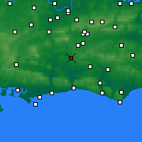 Nearby Forecast Locations - Horsham - Map