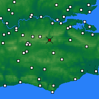 Nearby Forecast Locations - Sevenoaks - Map