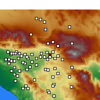 Nearby Forecast Locations - San Bernardino - Map