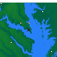 Nearby Forecast Locations - St. Inigoes - Map