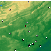 Nearby Forecast Locations - Allentown - Map