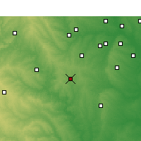 Nearby Forecast Locations - Cleburne - Map