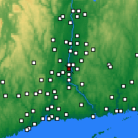 Nearby Forecast Locations - Wethersfield - Map