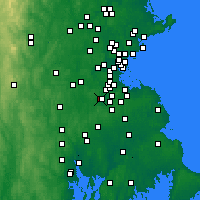 Nearby Forecast Locations - Norwood - Map