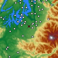 Nearby Forecast Locations - Spanaway - Map