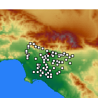 Nearby Forecast Locations - Arcadia - Map