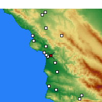 Nearby Forecast Locations - Arroyo Grande - Map