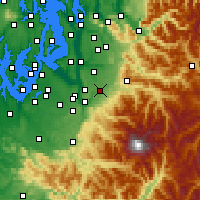 Nearby Forecast Locations - Buckley - Map