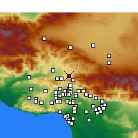 Nearby Forecast Locations - Canyon Country - Map