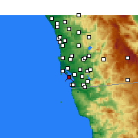 Nearby Forecast Locations - Coronado - Map