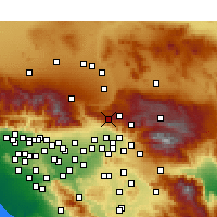 Nearby Forecast Locations - Crestline - Map