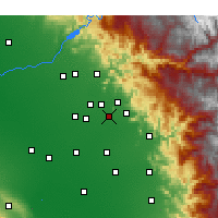 Nearby Forecast Locations - Dinuba - Map