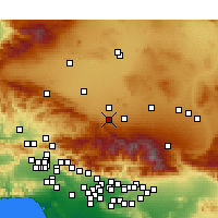 Nearby Forecast Locations - Littlerock - Map
