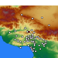 Nearby Forecast Locations - Newhall - Map